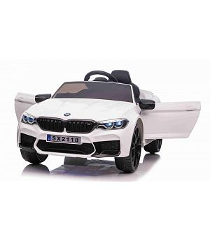 COCHE BMW M5 24V para niños blanco, motores dobles 24V, eva,  INDA57-LI-SX2118wt